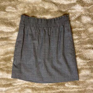 J. Crew Factory Gray Wool Skirt